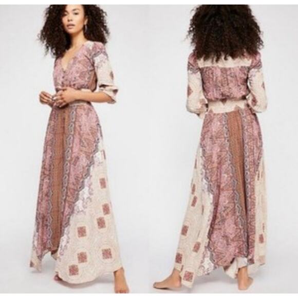 Free People Dresses & Skirts - Free People Mexicali Rose Maxi Dress Women’s SZ SM EUC Dusty Rose